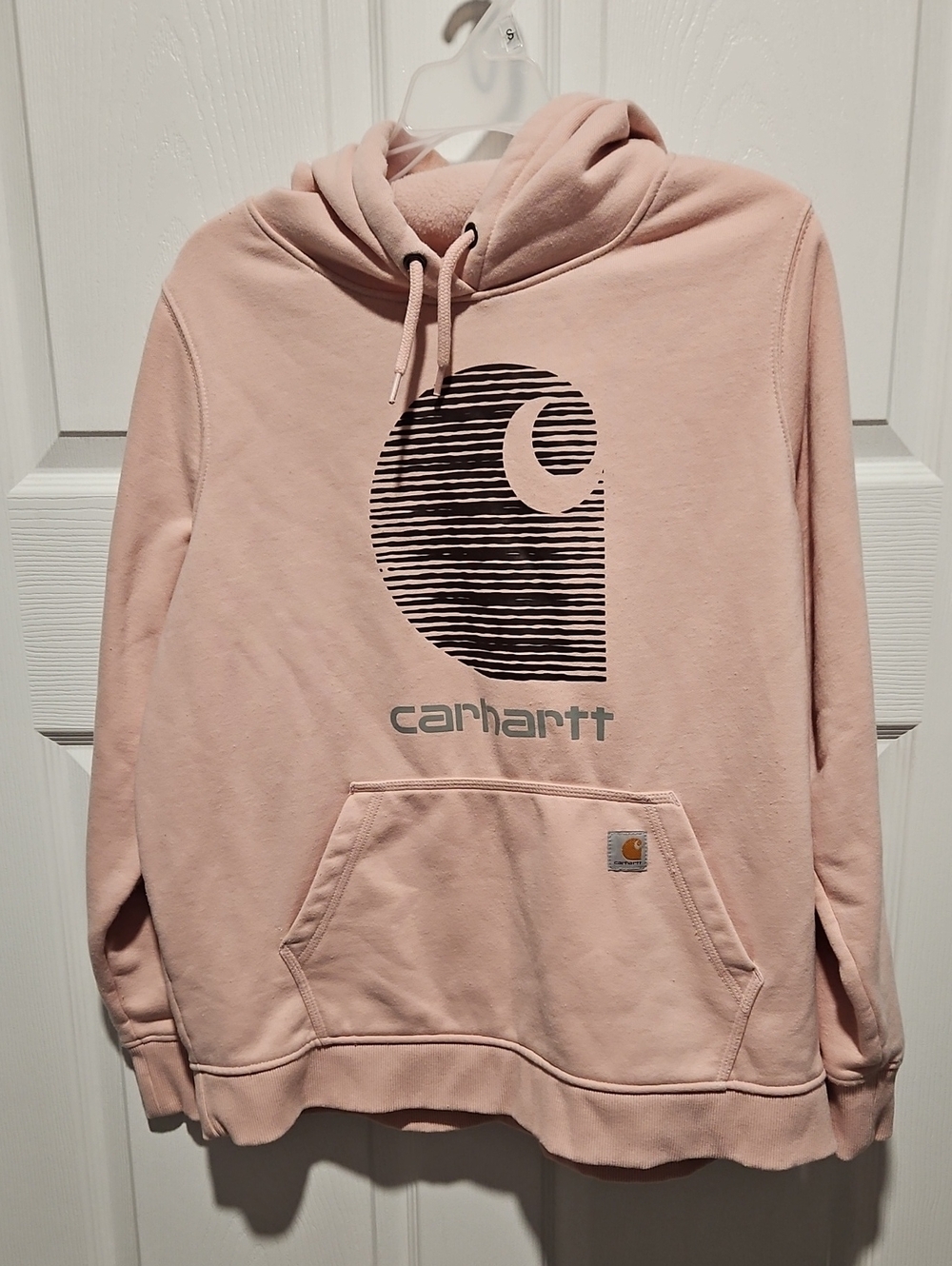 Carhartt Light Pink Graphic Logo Hoodie